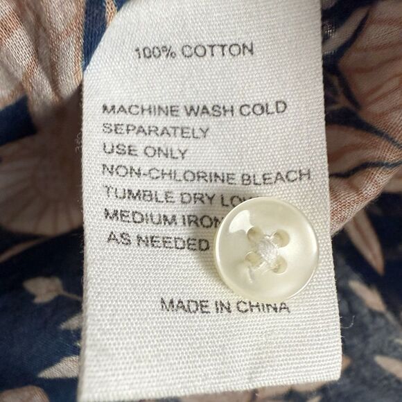 Birds of Paradis Trovata Gemma Blouse Paloma Floral Puff Sleeve Ruffled XS Top - Picture 12 of 12